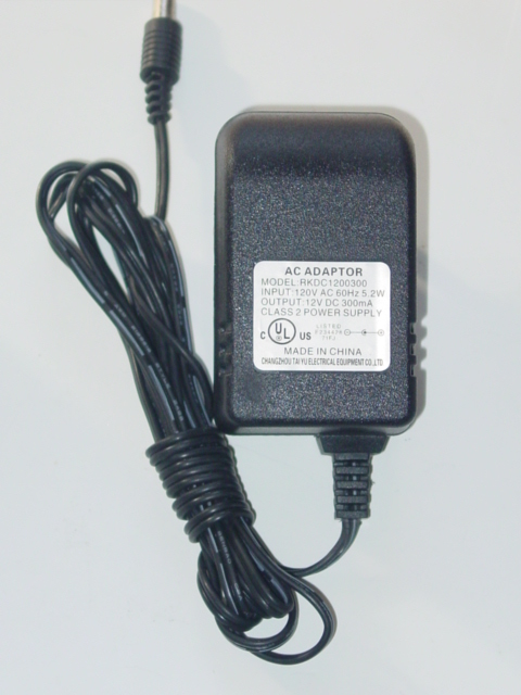 NEW Changzhou RKDC1200300 AC Adapter 12V 300mA